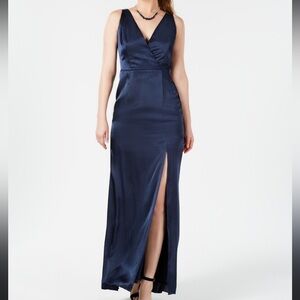 Adrianna Papell Navy Maxi Dress